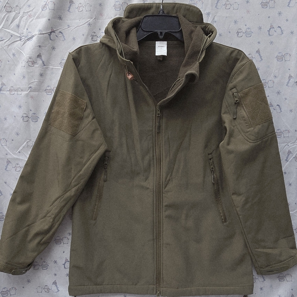 3 SWORDS Men's Military Windbreaker Jacket NWOT